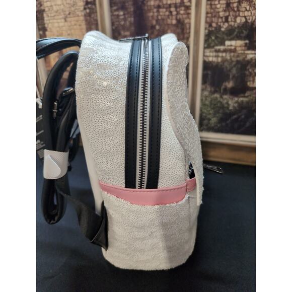 Loungefly Nightmare Before Christmas Zero Sequin Glow Mini Backpack EXCLUSIV NWT - Picture 8 of 9